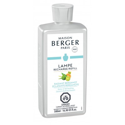 Maison Berger - Recharge Lampe Berger 500 ml - Éclatante Bergamote